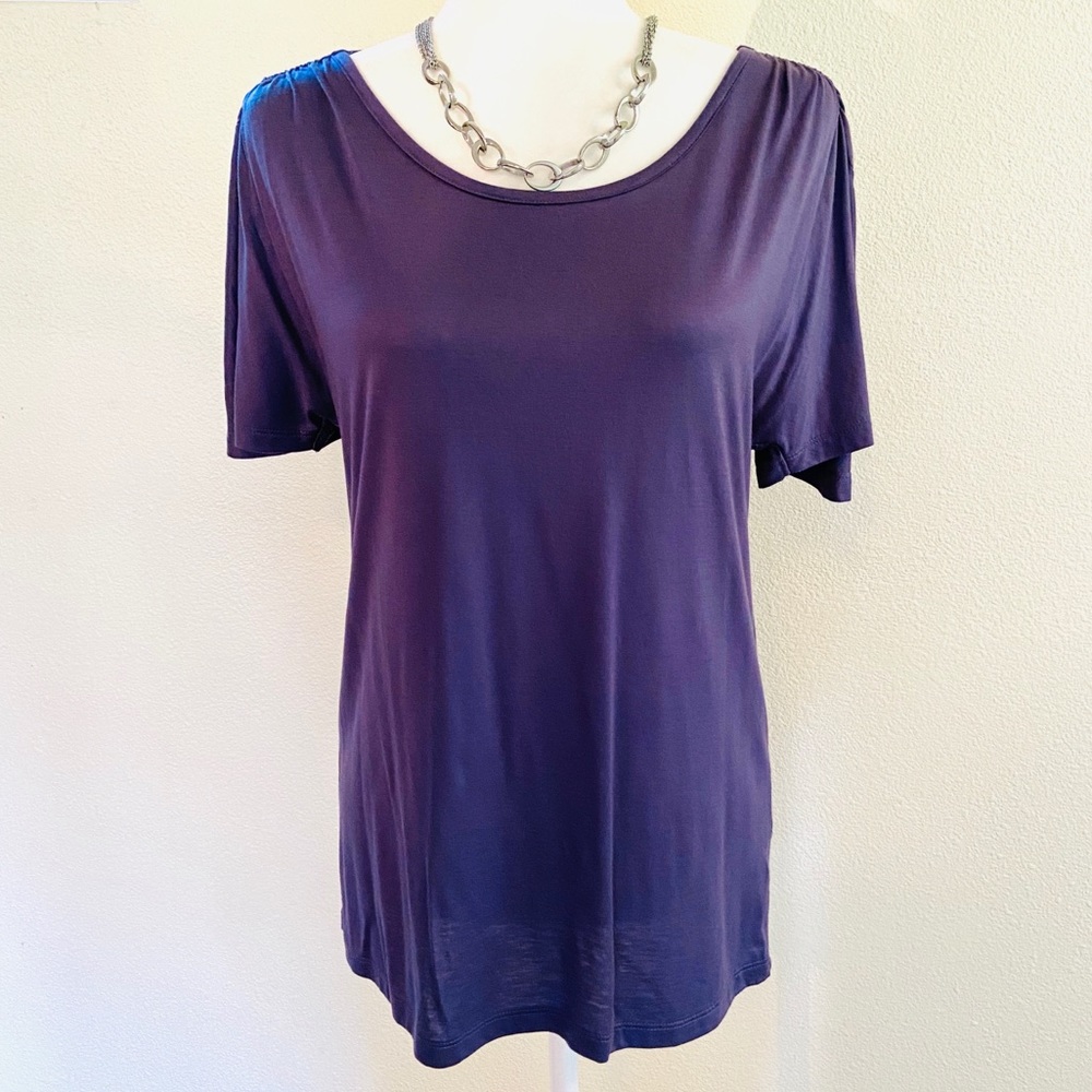 Gap Purple Flutter Sleeve Tee